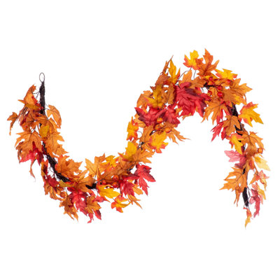 72" Fall Red Garland