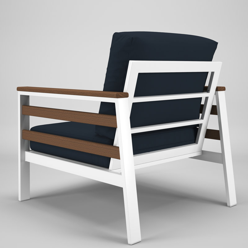 Townsend Sunbrella® Patio Lounge Chair, Canvas Navy