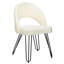 Chaise d'appoint rembourrée en velours Lisbon-46322995
