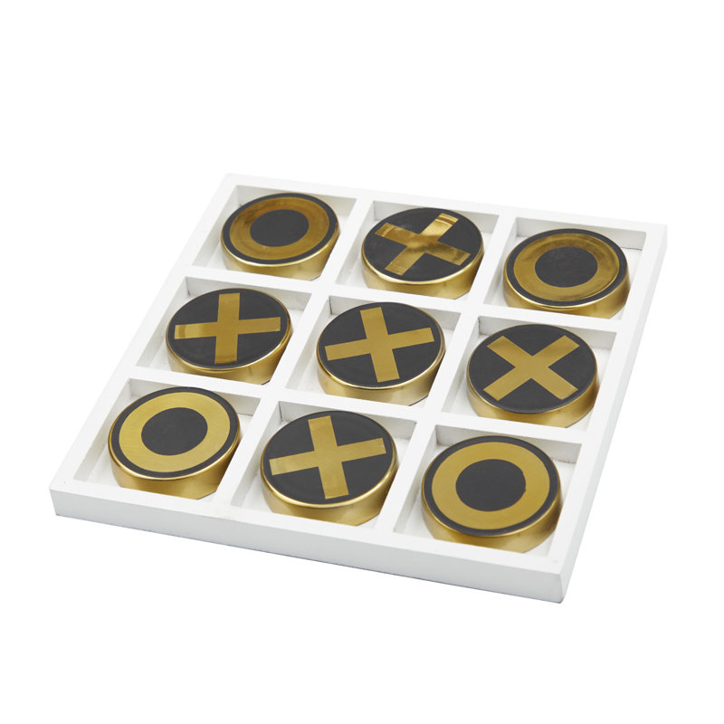 Novogratz 2 Player Metal Tic Tac Toe