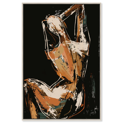 Beautiful Abstraction Brown Wall Art by Art Remedy
