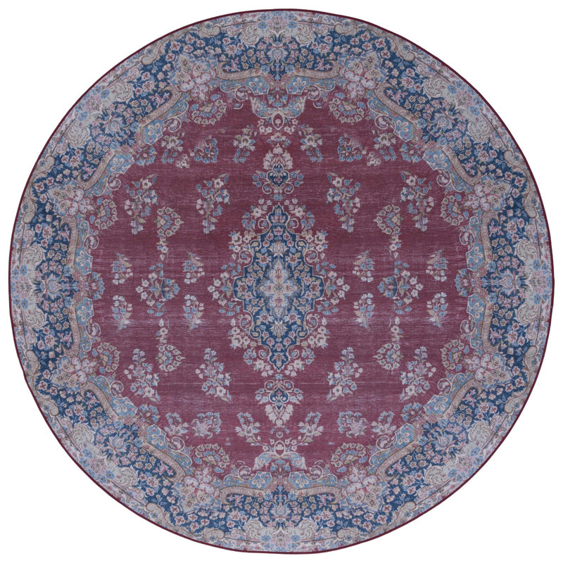 Tucson Performance Machine Washable Oriental Rug, Round 6'