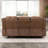 87" Multi-Functional Comfort Three-Seater Reclining Sofa With Drop-Down Table-116620112