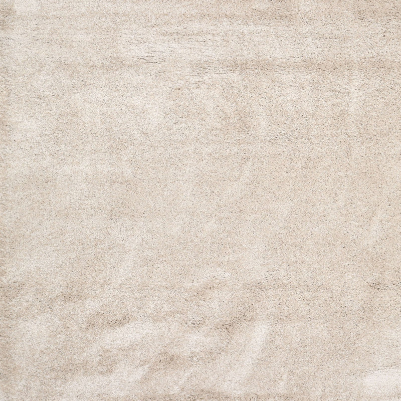 Tapis contemporain brun clair, Carré 5 pi