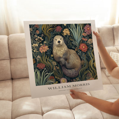 Animaux, reproduction d'art sans cadre William Morris Otter Cottage