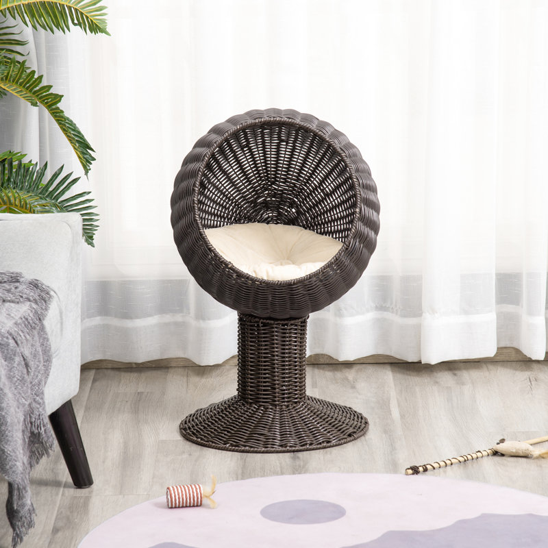 Lit pour chat 27 po avec coussin, confort de votre chat 17 po.