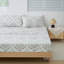 Ensemble de draps à motif lune damassé gris foncé-102264584