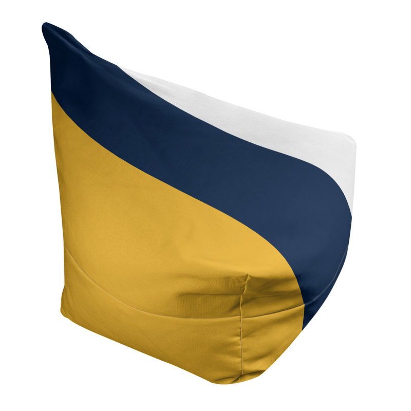 Sac de pois classique, H 30 po x l 27 po x P 27 po, Jaune beurre / bleu / blanc