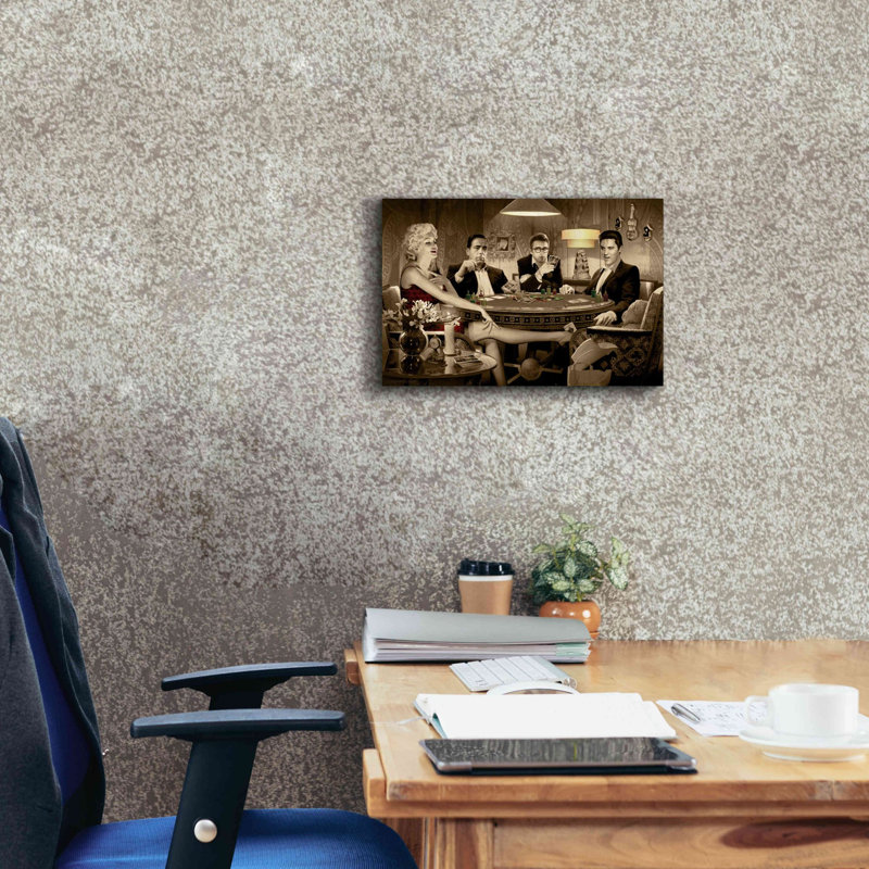 «Four of a Kind» par Chris Consani - reproduction sur toile tendue, H 12 po x l 18 po x P 0,75 po