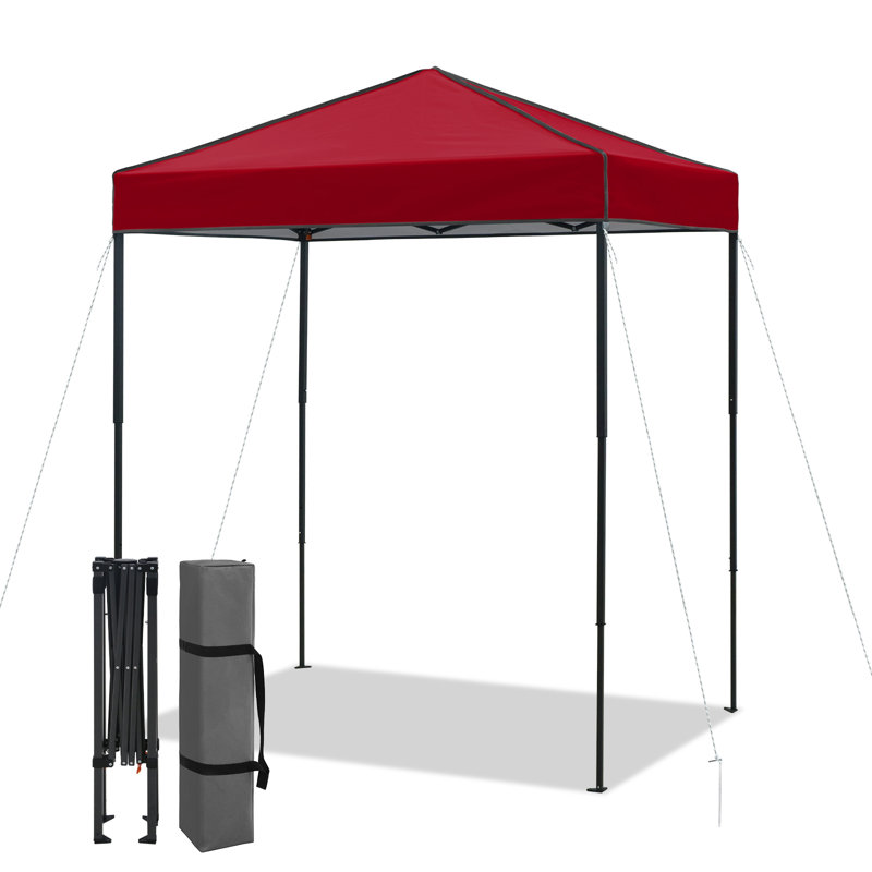 6x4 Canopy Tent, Heavy Duty Pop up Canopy with Carry Bag, Burgundy