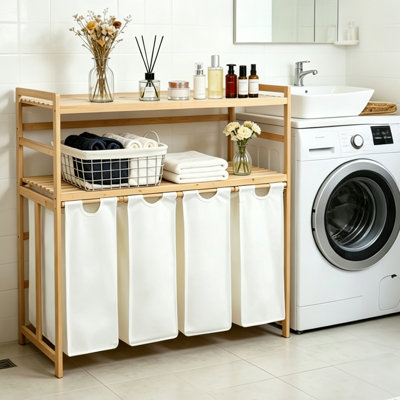 Bamboo Laundry Hamper Storage