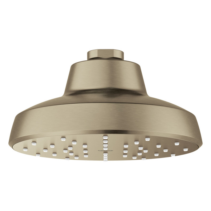 Tempesta 140 with AquaBooster Round Single Spray Shower Head 1.75 GPM (6.6L/min), Brushed Nickel