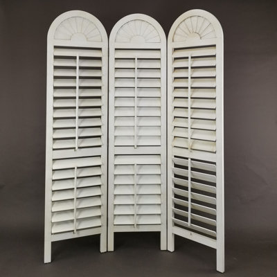 Jarboe 54 " W x 72 " H 3 - Panel Solid Wood Folding Room Divider