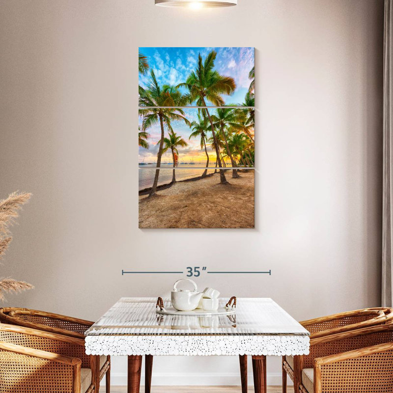 Anse Champagne Cove Palms, 45" H x 28" W