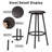 5-Piece Kitchen Counter Height Dining Table Set, Bar Table With 4 Dining Stools