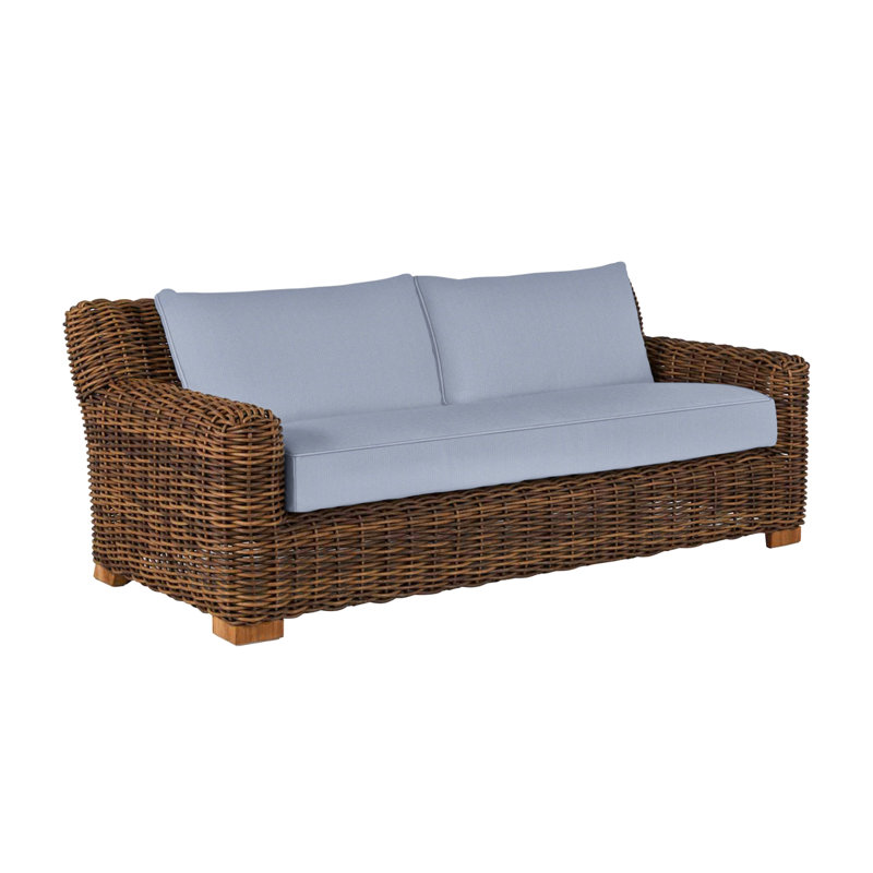Montauk Sofa - Raffia, Welt, Arbor Chambray, Standard Plus