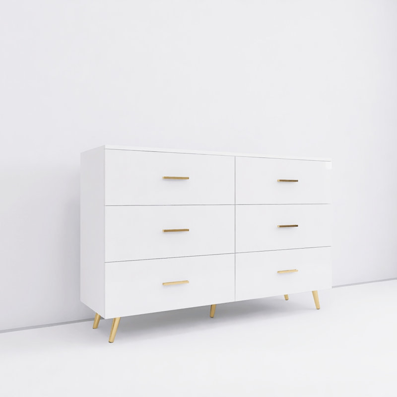 Commode blanche, commode haute brillance