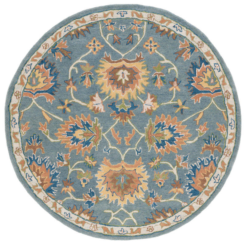 Cranmore Hand Tufted Wool Oriental Rug, Round 6'