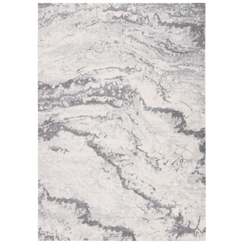 Shelvin Performance Abstract Rug, Rectangle 5'3" x 7'6"