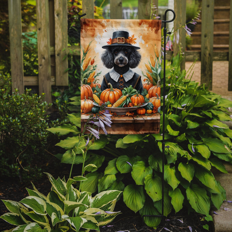 Drapeau du jardin de l'Action de grâce, Caniche noir