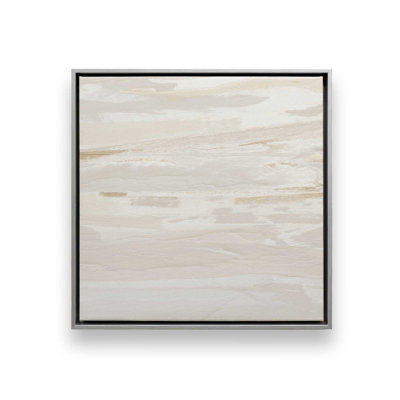 Reproduction sur toile 12 "x 12" apaisante du Sahara v2 dans un cadre en érable américain