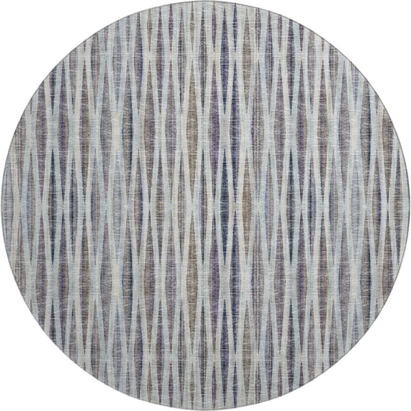  Premium Machine Washable Myalee AMF31 Rug, Round 8'