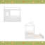 Lit simple en bois avec lit gigogne simple