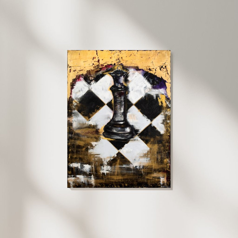 Chess Queen Oil Painting Print Canvas