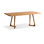 Brown Rectangular Solid Wood Dining Table