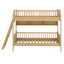 Structure de lit simple en bois - 3 tablettes de rangement et échelle réversible (gauche / droite)-360419752