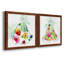 «Fashionable Florals I», ensemble de 2 peintures sur toile encadrées-1632763917-1632763919