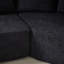 Ensemble de canapé modulaire en chenille avec coussins décoratifs et repose-pieds courbés pour des espaces de vie polyvalents