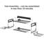 Garage Outils de rangement avec station de charge. Tablette utilitaire pour outils électriques avec multiprise. Support mural pour 4 perceuses, noir.