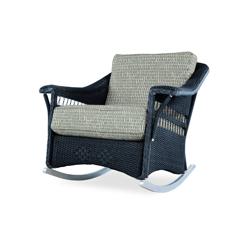 Nantucket Outdoor Rocker Chair, Demo Skyway, Ebony