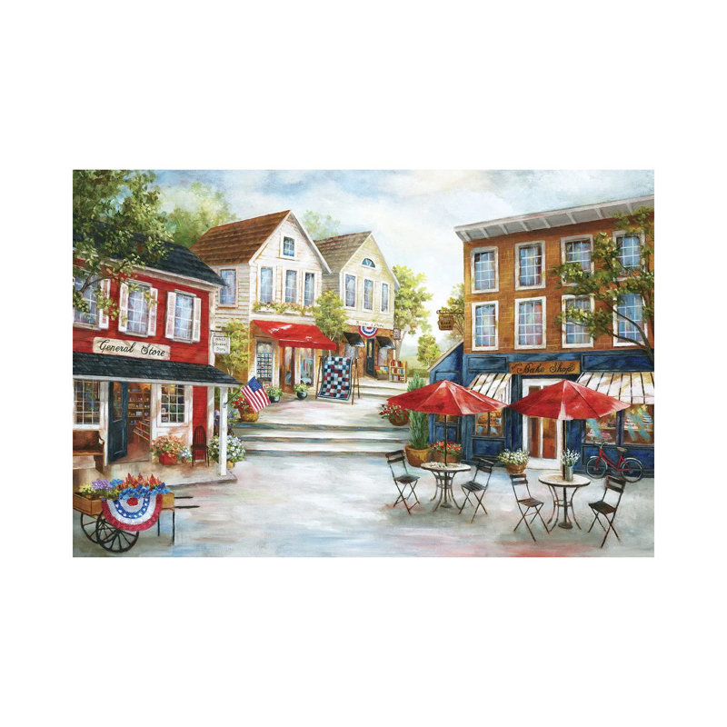 Home Town Charm by Nan - Wrapped Canvas Gallery-Wrapped Canvas Giclée, 152.5 cm H x 101.5 cm W