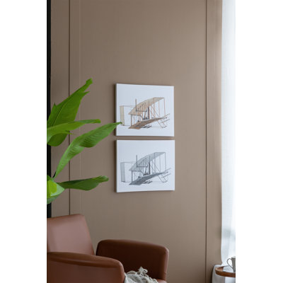 Ensemble de 2 grands diptyques rectangulaires