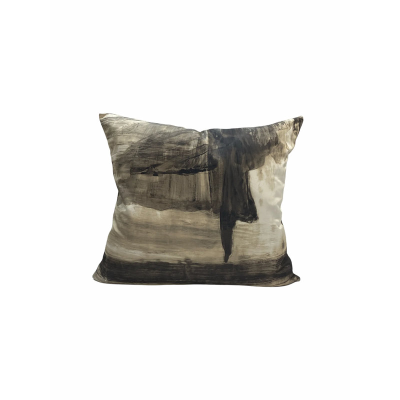 Ensemble de trois coussins brun café et chameau