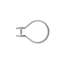 Crochet de rideau de douche clear button