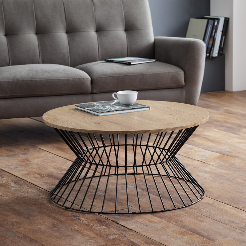 Amice Pedestal Coffee Table, Euro Oak