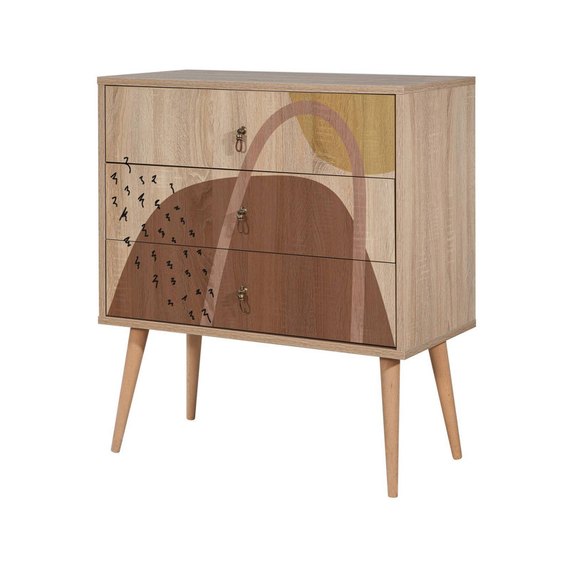 80 cm W Chest of 3 Drawers