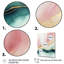 Géode abstraite rose et vert marbre II - ensemble d'art mural sur toile abstraite en marbre-87918390-87918388