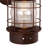 Crownsville 18 in. H 1-Light Burnished Bronze Coastal Outdoor Wall Sconce made of Durable Steel, Clear Ribbed Glass Shade, LED Compatible, Use for Exterior Porch Patio Front Door or Garage-23544046-116180445