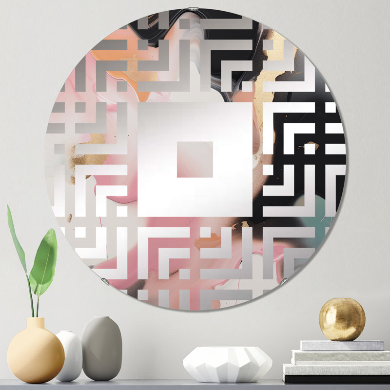 Santonio - Miroir mural carré, 23,6 po x 23,6 po