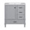 Ensemble de meuble-lavabo moderne avec lavabo 30 po, meuble-lavabo moderne avec porte à fermeture douce et 3 tiroirs, structure en bois massif