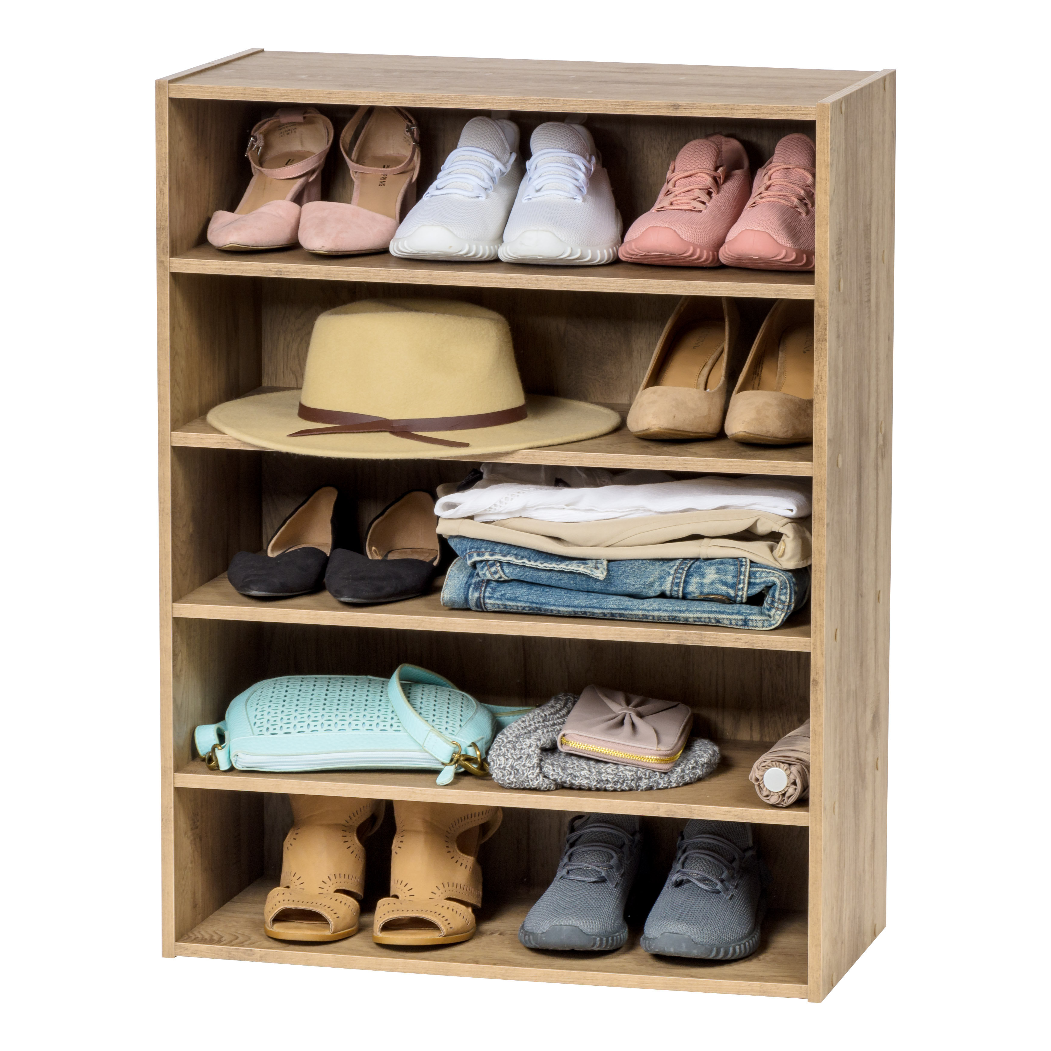 IRIS 15 Pair Stackable Shoe Rack & Reviews | Wayfair