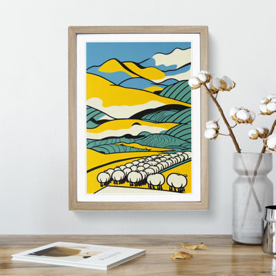 XV1022-3938X Sheep - Single Picture Frame Print