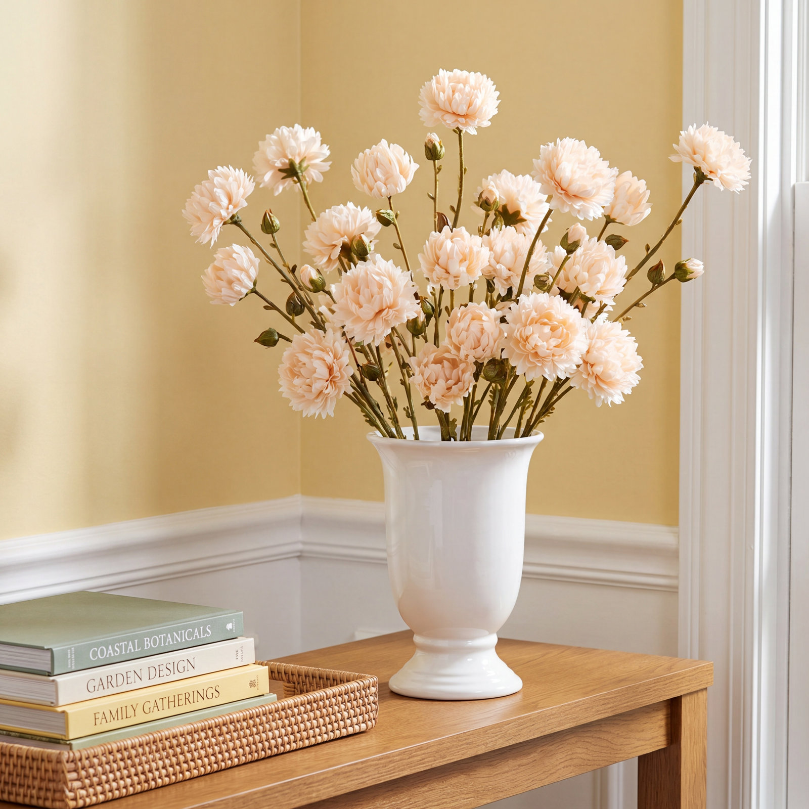 Artificial Mum Spray, Ivory