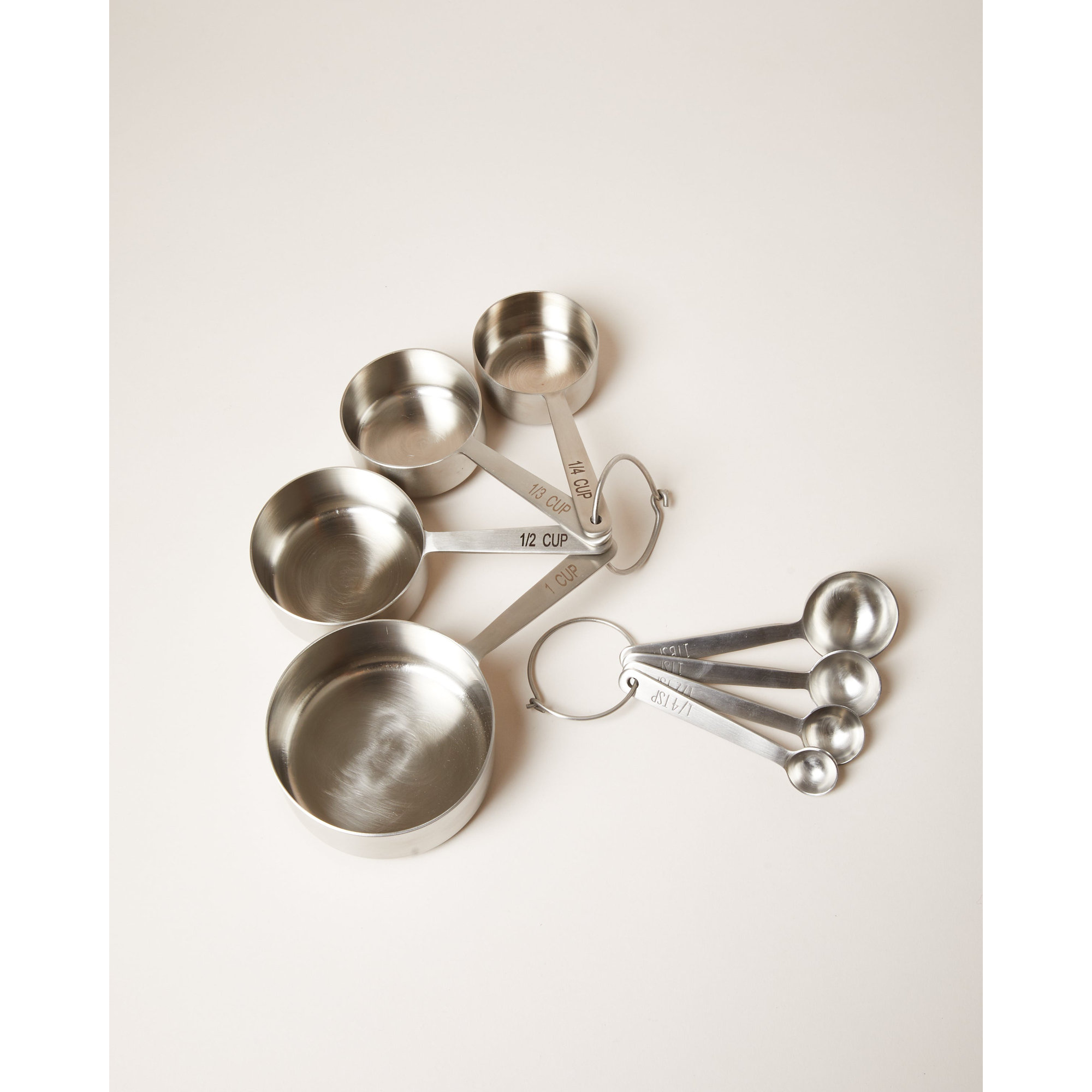 Stowe Measuring Cup Set, Brushed Silver