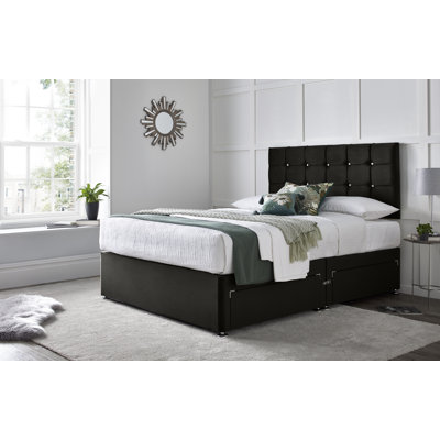Preetam Divan Bed with 24" Headboard on Struts