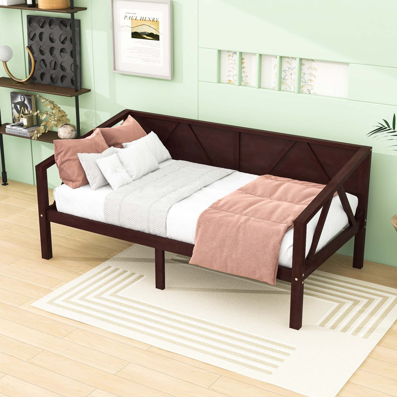 Daybed with Wood Slat Support, Espresso, Twin